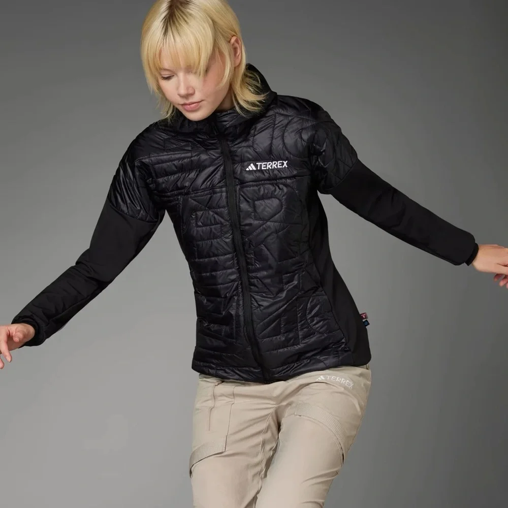 ADIDAS TERREX XPERIOR VARILITE HYBRID INSULATED FRONT LIGHT BREATHABLE JACKET - Picture 2 of 13